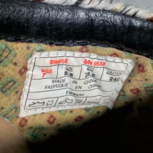 Simple Original Clog Women's Size 7 Slip On Shoes Black 9533 Boho Bohemian Indie - Picture 8 of 8